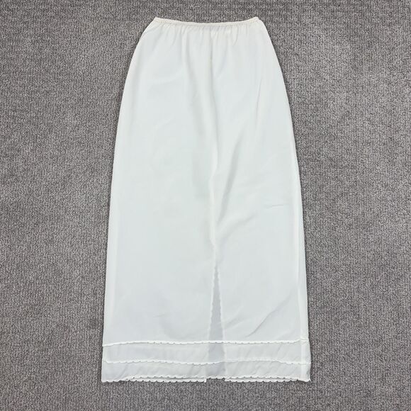 Snip It Slip Other - Vintage The Snip It Slip Half Slip Womens Medium White Nylon Ruffle Hem Lingerie